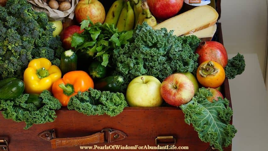 Fruits & Vegetables in a Brief Case or Trunk